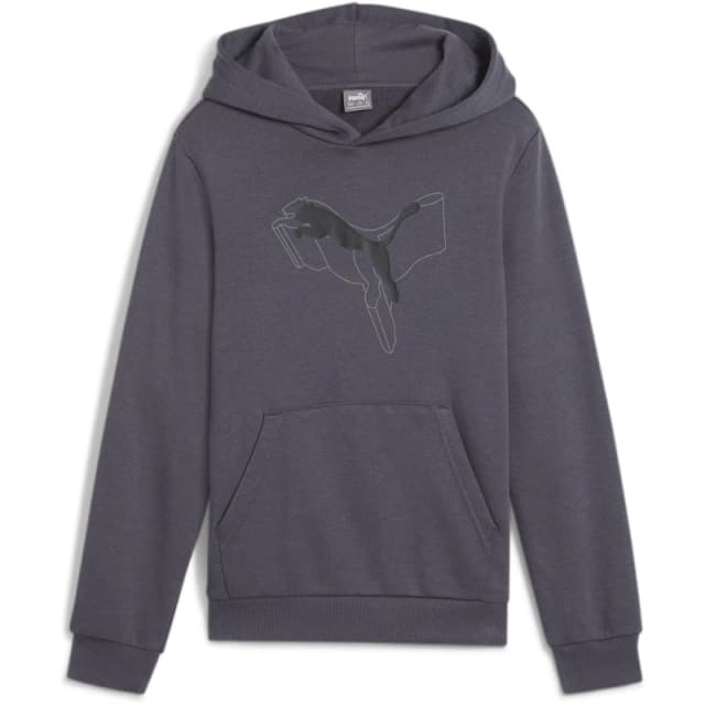 Puma Ess+ Logo Lab Cat Hoodie Tr B Hoody Unisex Kids - Grey Grey 7 - 8 Years