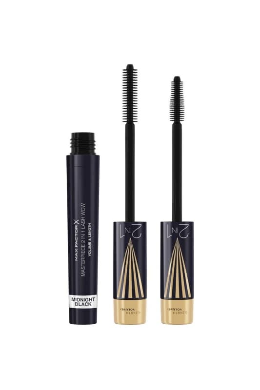Max Factor Masterpiece 2 In 1 Lash WOW Mascara Midnight Black unisex