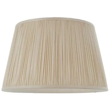 Endon Freya - 1 Light Shade Light Oyster Silk, E27