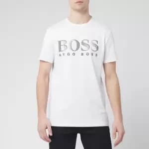 BOSS Mens T-Shirt Large Logo Rn - White - L