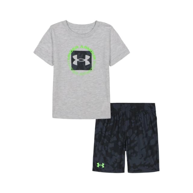 Under Armour Kids Infants T-Shirt and Shorts Set Mod Grey male 2 - 3 Years