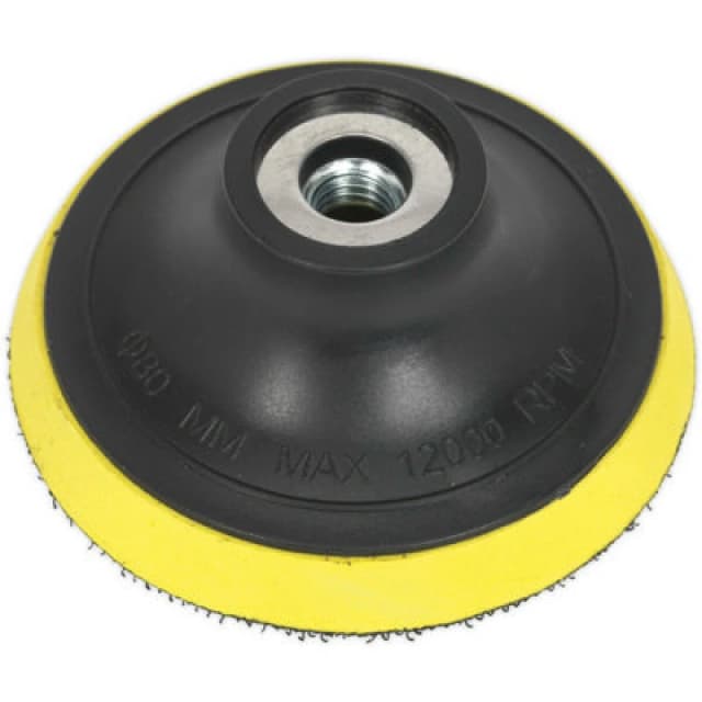 Loops 75mm Hook and Loop Backing Pad - M10 x 1.5mm Thread - Angle Grinder Backing Disc Multi