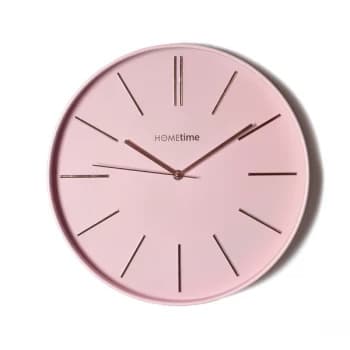 HOMETIME Blush Wall Clock with 3D Baton Dial - 35cm