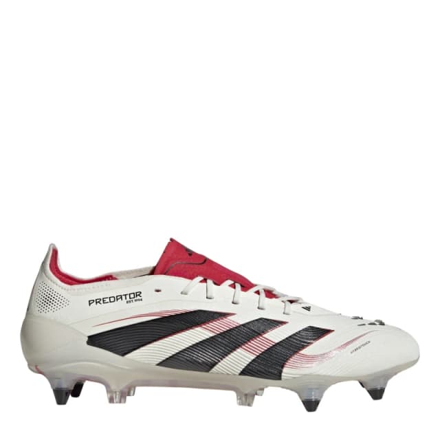 adidas Unisex Adults Predator Soft Ground Football Boots Off White/Black unisex 6.5 (40)