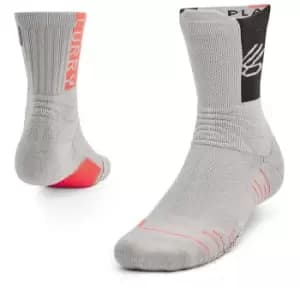Under Armour Armour Curry Mid Crew Socks Mens - Grey