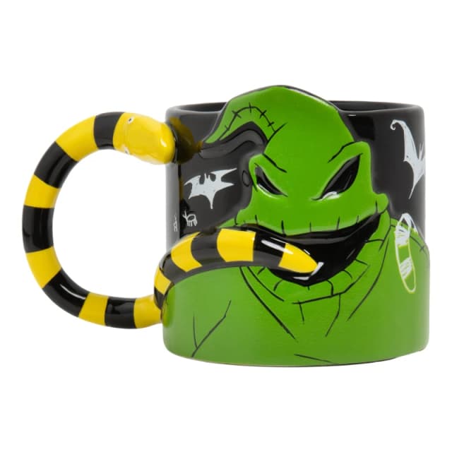 Paladone Nightmare Before Christmas Oogie Boogie Glow in The Dark Ceramic 3D Sculpted Mug Officially Licensed Disney Gifts for Coffee Tea Hot Choco