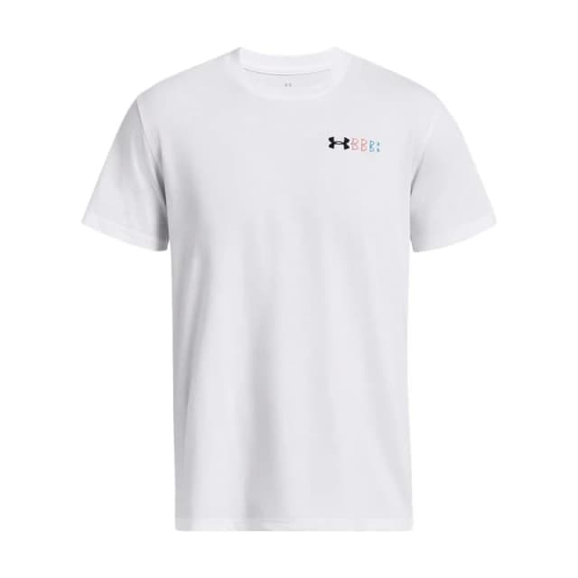 Under Armour Hw Lc Logo Repeat T-Shirt - White White XS