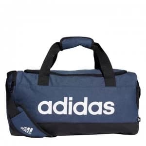 adidas Linear Logo Small Duffel Bag - Crew Navy/White