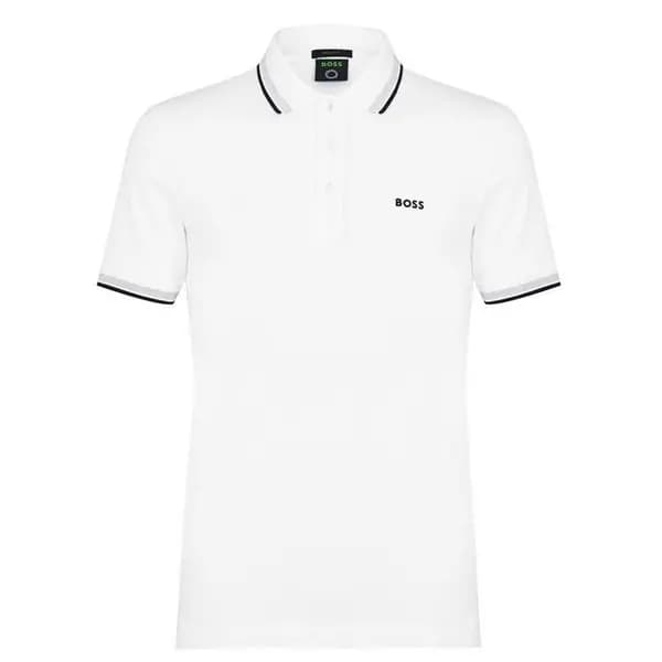 BOSS Paddy Polo Shirt - White M
