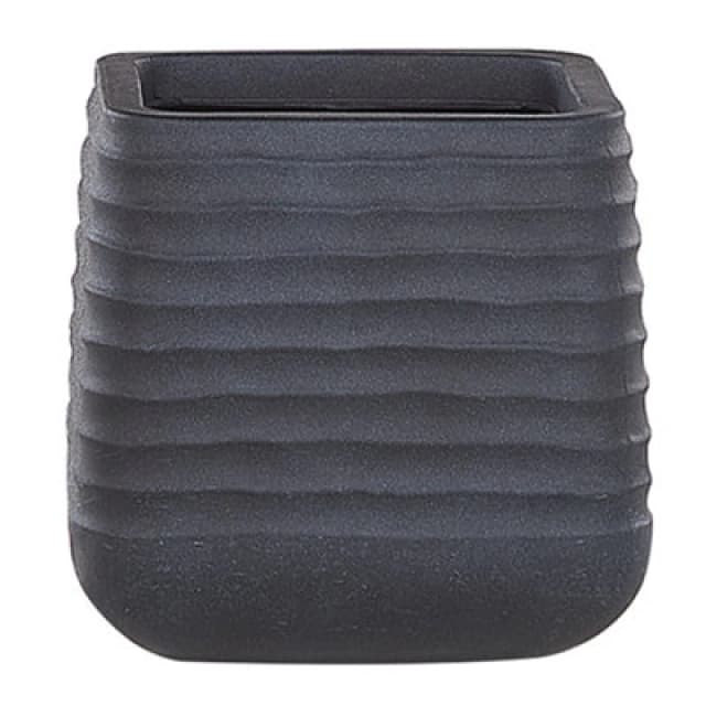 Beliani Traditional Plant Pot Parikia 28cm Black