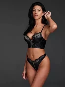 Hunkemoller Talia Private String, Black, Size S, Women