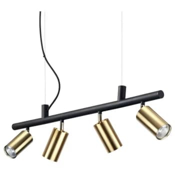 Ideal Lux Lighting - Ideal Lux DYNAMITE - Indoor 4 Lights Spotlight Ceiling Pendant Lamp Brass Satin, GU10