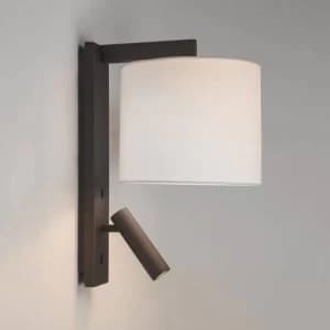 1 Light Indoor Wall Light Bronze Effect, E27