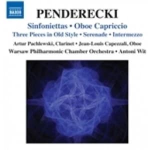 Krzysztof Penderecki Penderecki Sinfoniettas / Oboe Capriccio CD