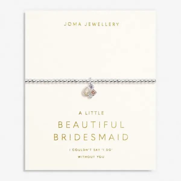 Bridal A Little Beautiful Bridesmaid Silver Plated 17.5cm Bracelet 7031