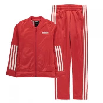 adidas Girls Back 2 Basics Tracksuit - Red/White