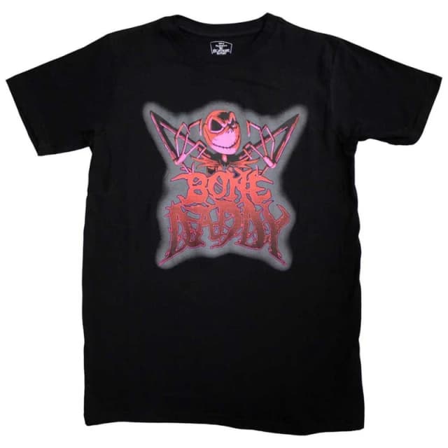 Disney The Nightmare Before Christmas Bone Daddy T Shirt Black unisex