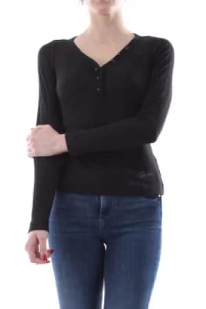 GUESS Women Black Polyester Stretch