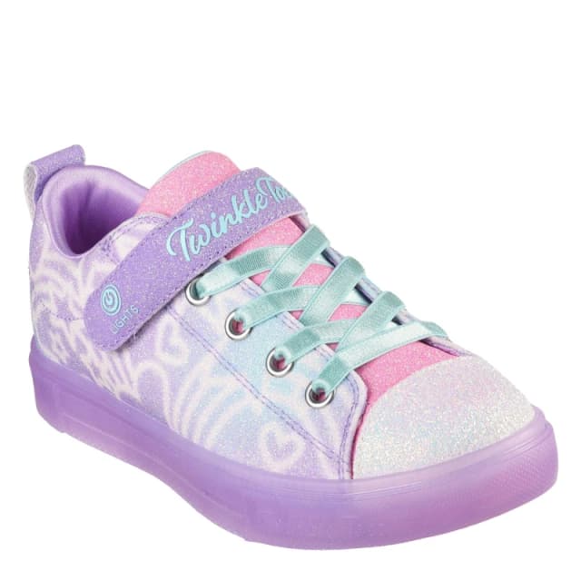 Skechers Twinkle Lavender/Multi unisex C10.5(28)