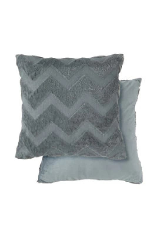 New Edge Blinds Newton Zig Zag Collection Soft Touch Cushion Cover in Grey Size: 43cm x 43cm Grey Unisex 43cm x 43 cm