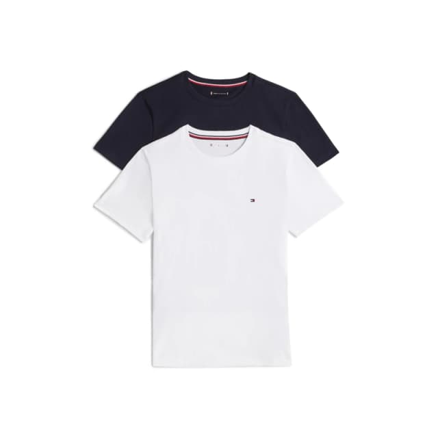 Tommy Hilfiger 2 Pk Ss Tee Navy/White 0S0 male 8-10Y