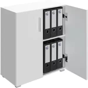 Bookcase Vela Bookshelf With or Without Doors Wooden Storage Rack Modern Shelving Books Stand Shelf Any Room Office 2 Facher mit Tur Weiß (de)