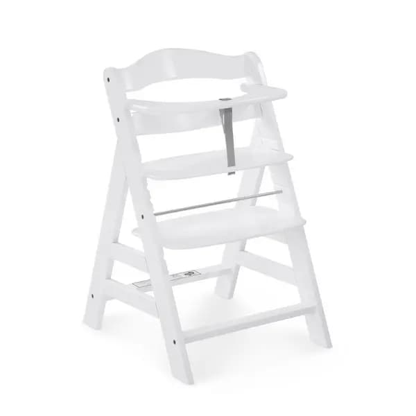 Hauck Alpha+ Wooden Highchair - White