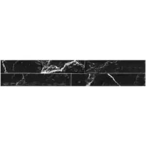 Black Marquina Split Face Wall Tile 8 x 44.25cm - Bata