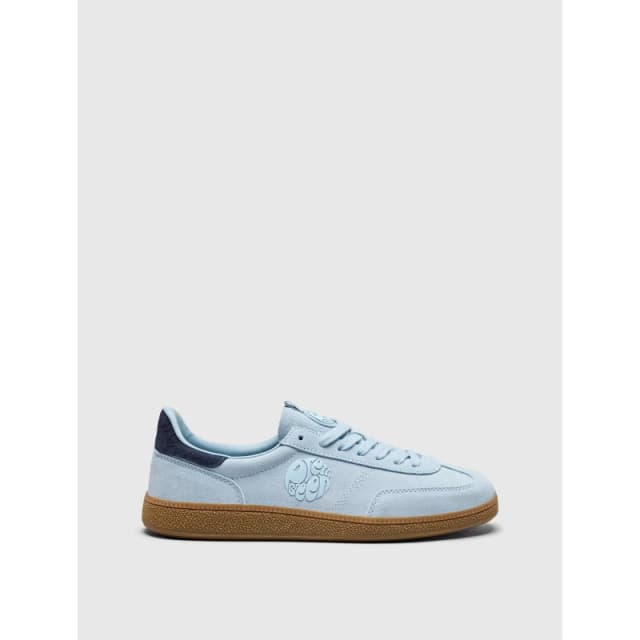 Pretty Green Mens Ramblas Suede Low-Top Trainers Powder Blue/Gum male 6 (39)