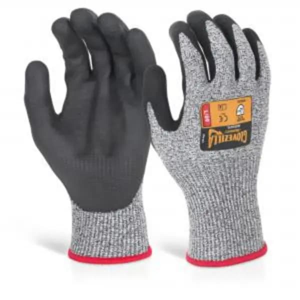Beeswift Glovezilla Nitrile Palm Coated Glove Grey 2XL Pair GZ01GYXXL BESWGZ01GYXXL