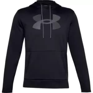 Under Armour Armour Fleece Logo Hoodie Mens - Black