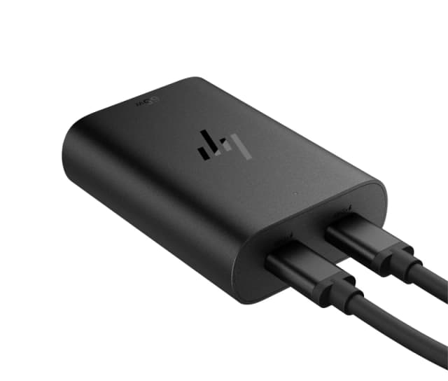 HP GaN USB-C 65W Laptop Charger 600Q8AA Black