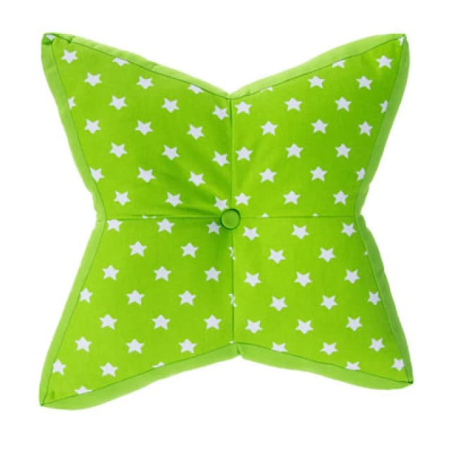 Homescapes Green Stars Floor Cushion Green unisex