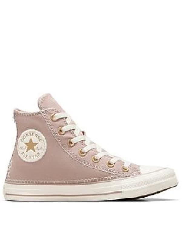 Converse all star hi craft stitch trainers in taupe Taupe UK 4 (EU 36½)