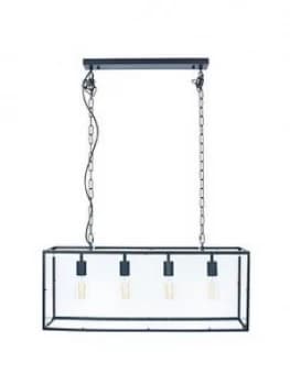 Pacific Lifestyle Metal And Glass Bulb Pendant