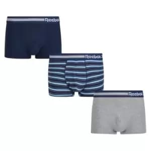 Reebok 3 Pack Alf Trunks Mens - Blue