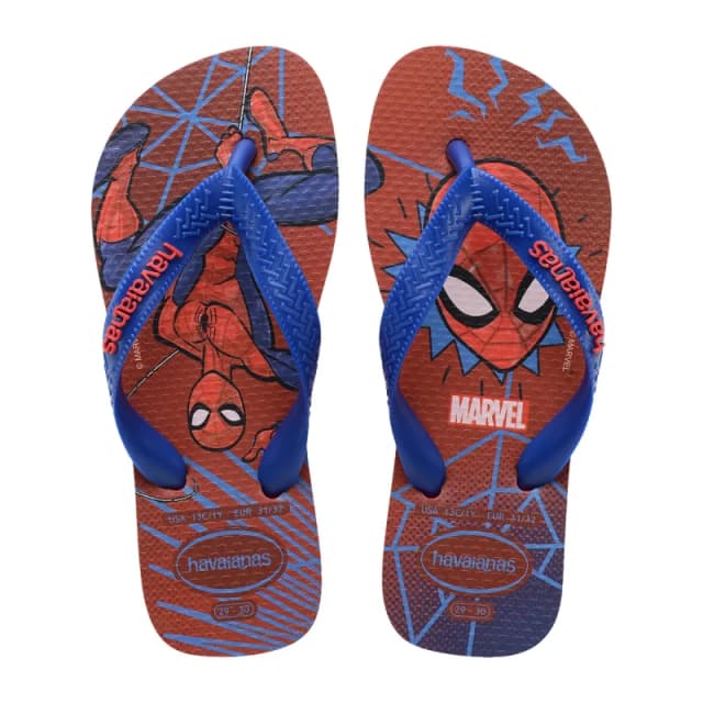 Havaianas Kids Flip Flops Red Baby 35/36 (2.5 to 3.5);33/34 (1 to 2);31/32 (12.5 to 13.5);29/30 (11 to 11.5)