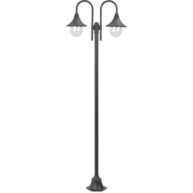 VIDAXL Vidaxl - Garden Post Light E27 220cm Aluminium 2-Lantern Bronze 44209fr