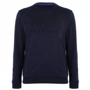 Hugo Boss Heritage Embossed Sweatshirt Navy Size L Men