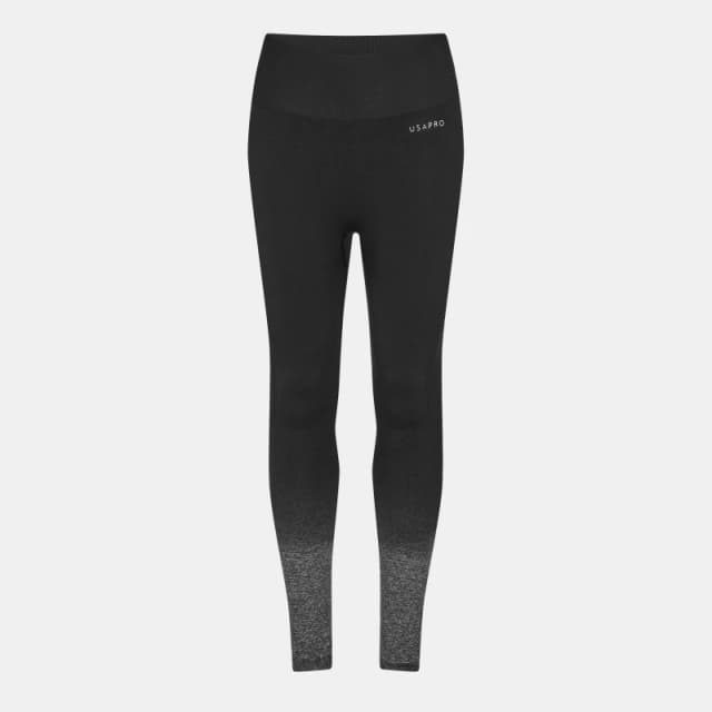 USA Pro Seamless Ombre Leggings Black/Grey female 8 (36)