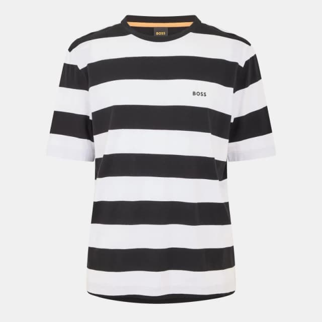 Boss Mens Talesstripe T-Shirt Black male S