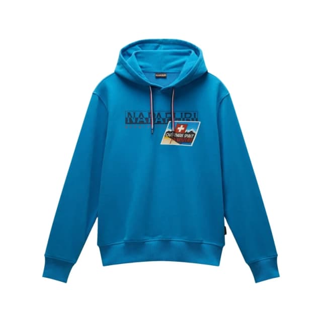 Hooded sweatshirt Napapijri B-Portalet Bleu Male S