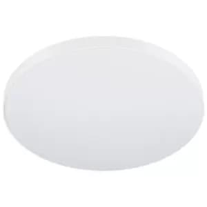 Flush Ceiling Light Colour White Shade White Plastic Bulb LED 36W Included