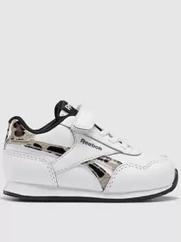 Reebok Infant Girls Animal Royal Classic Jogger 3.0 1V - White, Size 4