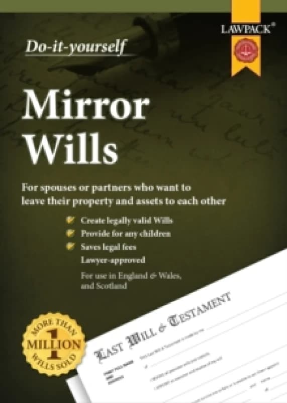 Lawpack Mirror Wills DIY Kit : For spouses or partners who want to leave their property and assets to each other Multiple-component retail product
