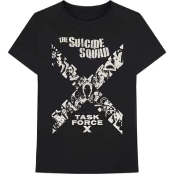 The Suicide Squad - X Cross Unisex Large T-Shirt - Black