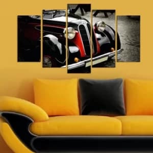 5PMDF-72 Multicolor Decorative MDF Painting (5 Pieces)