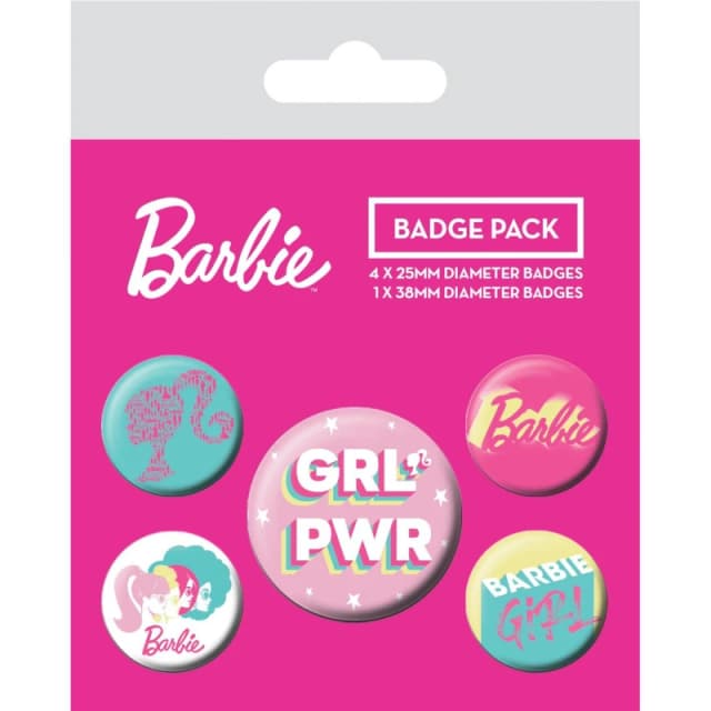 Barbie Kids Pin Badge Collectible Pink unisex One Size