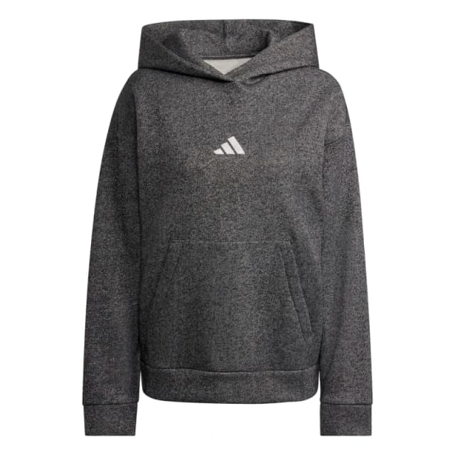 adidas ALL SZN Holiday Glitter Fleece Loose Hoodie womens Sweatshirt in Grey