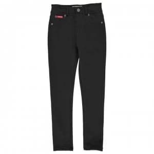 Lee Cooper Solid Jeggings Junior Girls - Black